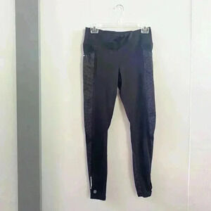 Athleta black polka‎ dot leggings